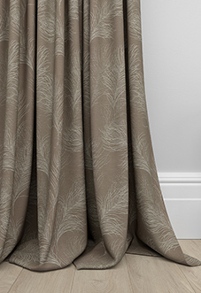 Feather, Coffee - Made to Measure Curtains